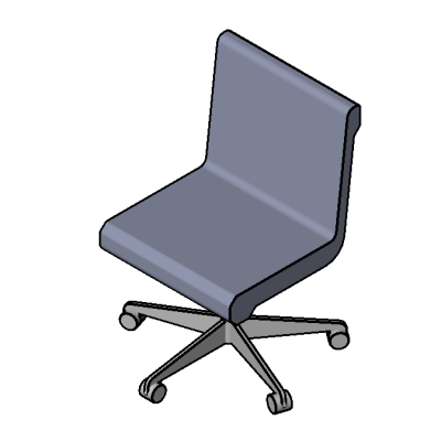 Armless Office Chair