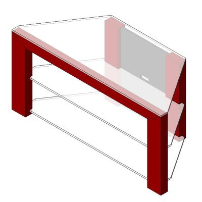 Modern TV Cabinet with Glass Features