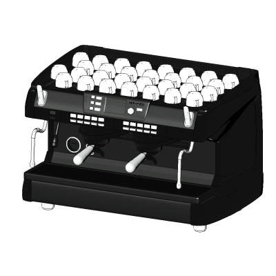Professional espresso machine 2-group