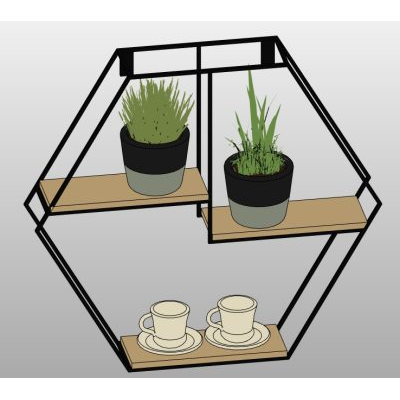 Hexagon shelf