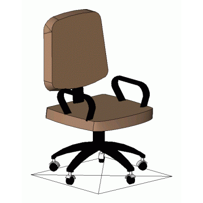 Silla oficia 3d