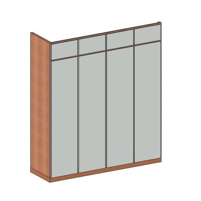 Wardrobe with Upper Cabinets