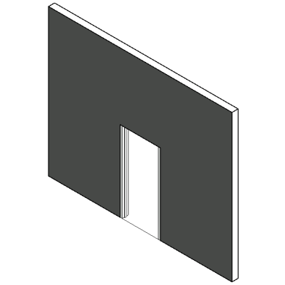 3D Parametric Swinging Door with Handle