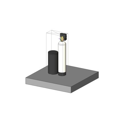 Meter demand simplex water softener for hardness reduction - pws20