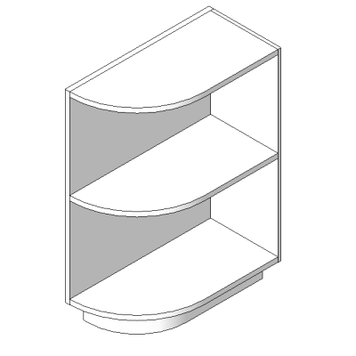 Base Cabinet - End w Shelves