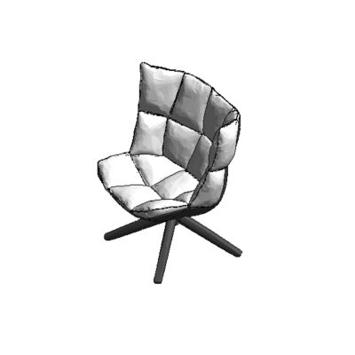 Padded chair for revit