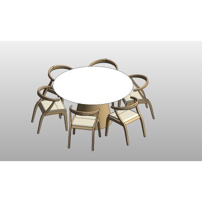Modern Round Dining Set