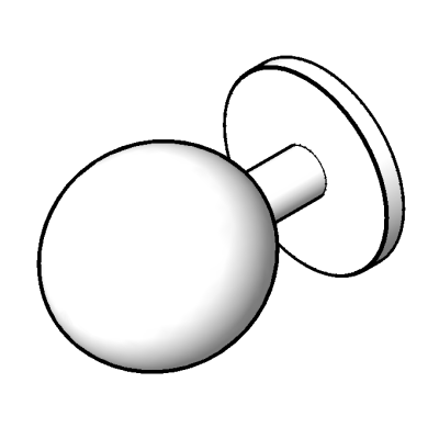 Modern Door Knob 7304