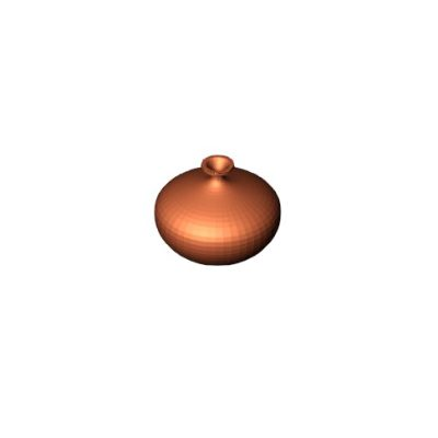 Orange Decorative Jar
