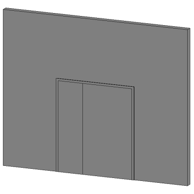 Modern Asymmetric Double Doors
