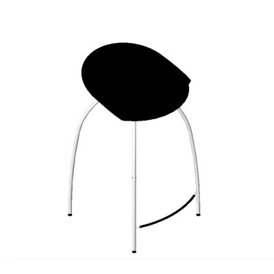 Minimalist Black Stool