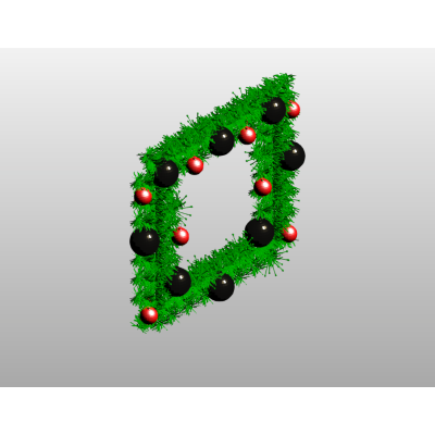 Festive Holly Wreath