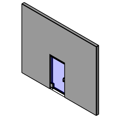 Glass Door with Top n Bot Frame 2099