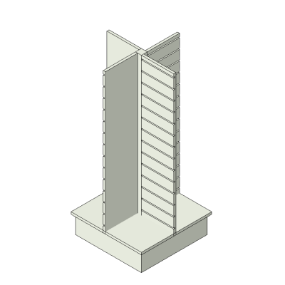 Four-Sided Slatwall