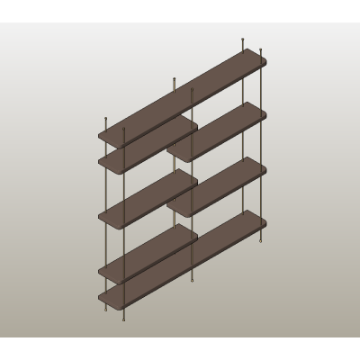 Wall-Mounted Shelf System