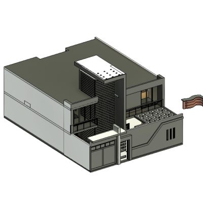 2-level arch-modern house