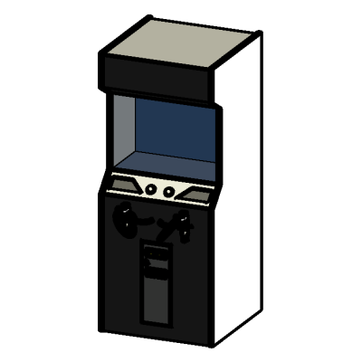 Upright Arcade Cabinet (Retro)