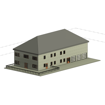 Two-Story House with Multi-Car Garage