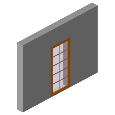 PF 1 Leaf Right - Shutter and Small wood