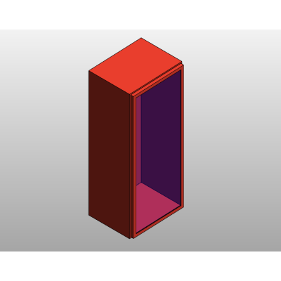 Extinguisher cabinet with modern profile