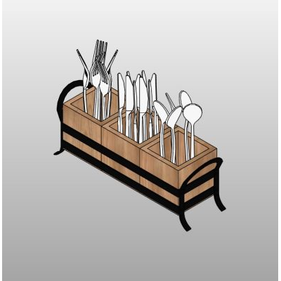 Cutlery Set with Holder