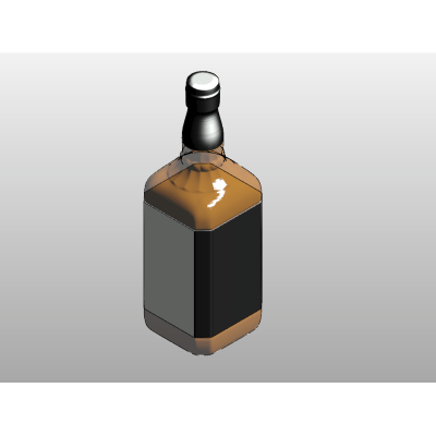 Elegant Square Bottle