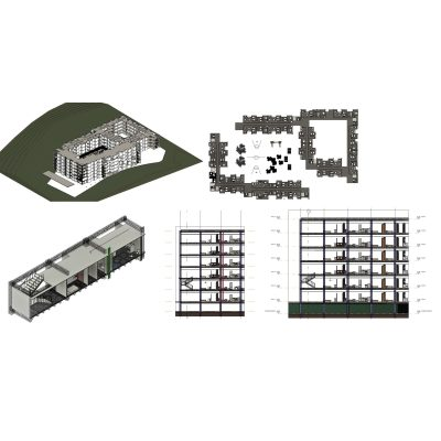 Office complex 17 floors with 3 parking
