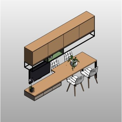 TV Setup with Dining Table
