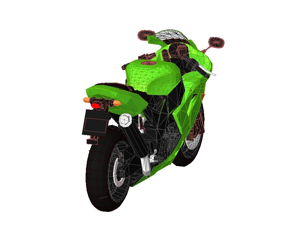 Motorcycle kawasaki ninja zx6r 2020