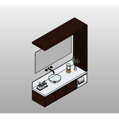 Contemporary Vanity with Circular Sink