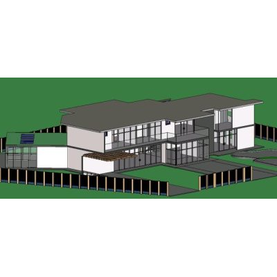 Bioclimatic housing 5 3d country house