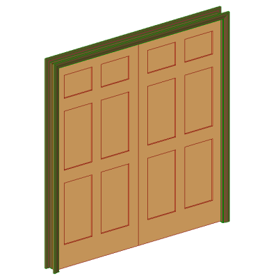 Int-DblPocket-6 Panel-Colonial Reg Casing Door 1721