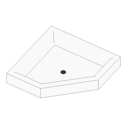 Neo-Angle Shower Base
