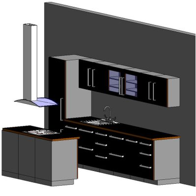 Sleek Modern Kitchen with Center Island