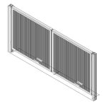 Sleek Modern Double Gate Design