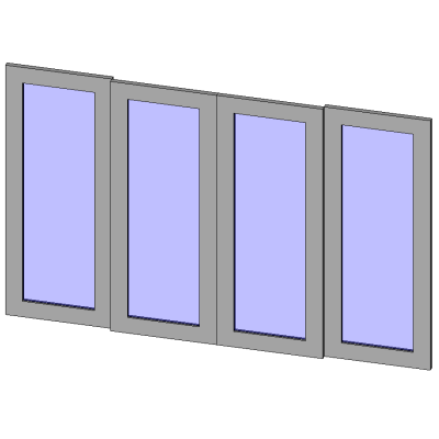 Double Curtainwall Slider Door