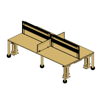 Stylish 160cm Bench Desk for Modern Workspaces