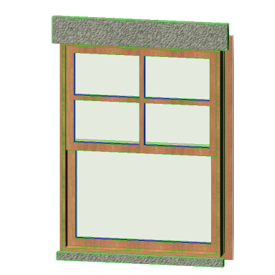Double Hung-Stone Lintel
