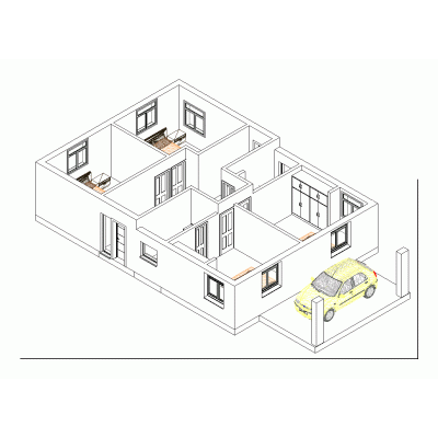 Living room 3d