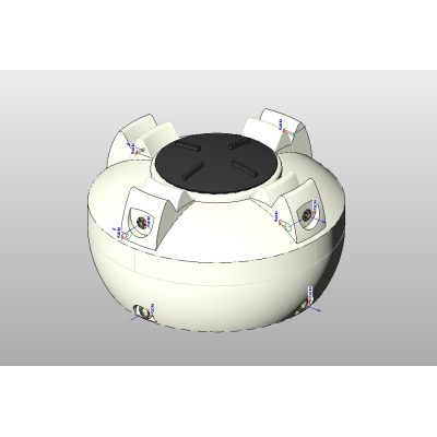 Antibacterial tank with 2 parametric sizes