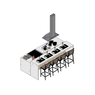 Industrial Kitchen Counter