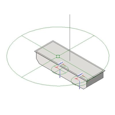 Extractor kitchen base cabinet
