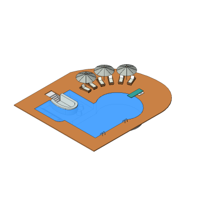 Residential Pool with Bar