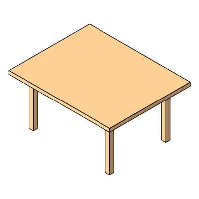 Sleek Rectangular Table