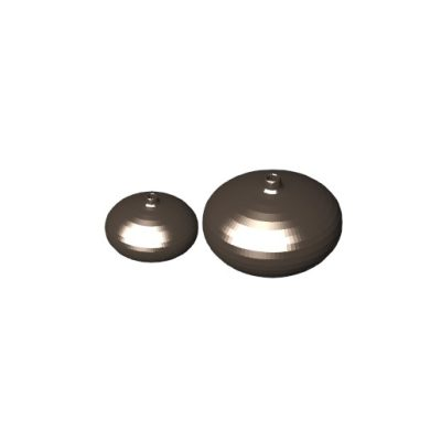 Decorative vases with modern brown finish