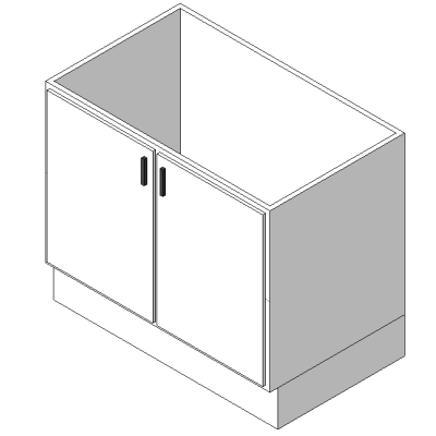 Vanity Cabinet - Dbl Door