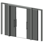 Revit Door Families: Your Free and Parametric Library for 2026 8 Sliding door with coating - 2 Panels with panel