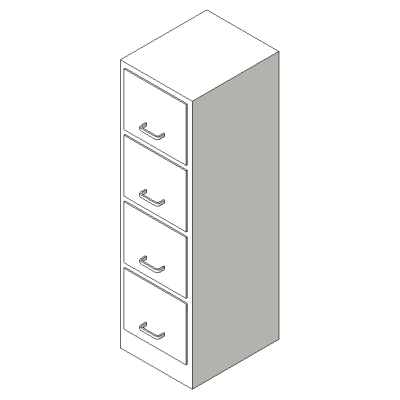 Four-Drawer Filing Cabinet