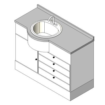 Sink with cabinet