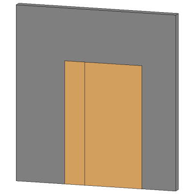 Double Door Flush Uneven